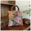 【送料無料】レディース 用 結婚式 パーティー 手提げバッグ 豪華な デザイン ヴィンテージ刺繍 付き 亮片 ラメ カラフルな 高級感 ハンドバッグ 竹節 新作