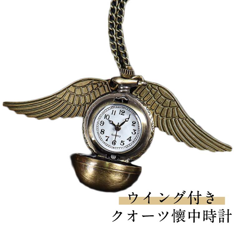 【送料無料】ゴスロリ ロリータ ゴシック ペンダント時計 アリスの懐中時計 ペンダントウォッチ クオーツ式 ネックレス 懐中時計