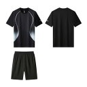 【送料無料】練習着 ショートパンツ ランニングウェア 2点セット サッカー 半袖tシャツ ゲームシャツ メンズ 夏 バドミントン