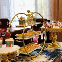 ケーキスタンド ケーキ台 スコーン 3段 結婚式パーティー クリスマス 誕生日 結婚式 パーティー アフタヌーンティー 金 スコーン ケーキ ゴージャス インテ...