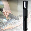 電動 うろこ取り 魚の鱗とり 魚の鱗除去器 鱗発散防止 飛び散らない ステンレス銀鱗 ウロコ取り防水 高速除去 快速クリーナー 業務用 漁師 商用 事務用 お店用 (ブラック)(3)