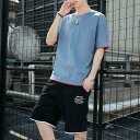 上下セット 半袖 セットアップ 涼しい メンズ 上下セット 短パン Tシャツ 夏 上下 部屋着 ルームウェア トップス ボトムス ショートパンツ ズボン