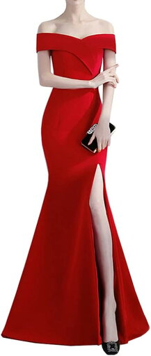 レディース パーティードレス マーメイドドレス ドレス ワンピース イブニングドレス ロングドレス フォーマル エレガント セクシー タイト 着痩せ スリット パーティー 演奏会 披露宴 結婚式 ホス