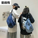 【送料無料】男女兼用レディース メッセンジャーバッグ サブバッグ ショルダーポーチ 斜め掛け ショルダーミニショルダー バッグ デニム(4)