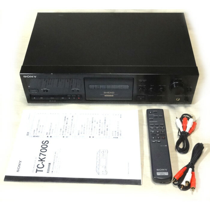 【中古】SONY TC-K700S 3ヘッドカセットデッキ