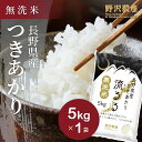 令和3年産 お米 5kg 無洗米 つきあかり 白米 精米 長野県産 米 5キロ ギフト 送料無料