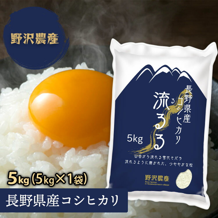 新米 令和4年産 コシヒカリ お米 5kg 白米 精米 長野県産 こしひかり 5キロ ギフト 送料無料