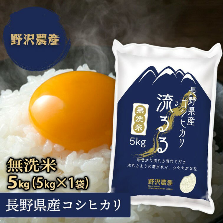 お米 無洗米 コシヒカリ 5kg 長野県産 令和2年産 送料無料 【あす楽】 精米 ...