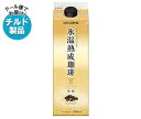 送料無料 【チルド(冷蔵)商品】KEY COFFEE(キーコーヒー) 氷温熟成珈琲トラジャブレンド 無糖 1L紙パック×6本入 ※北海道・沖縄は別途送料が必要。