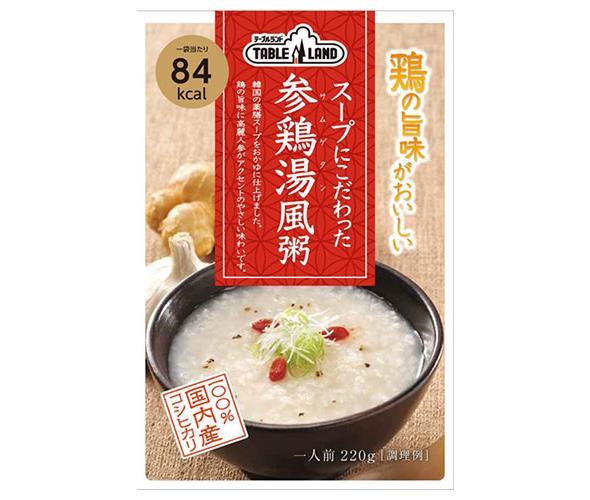 丸善食品工業 テーブルランド スープにこだわった 参鶏湯風粥 220gパウチ×24(12×2)袋入×(2ケース)｜ 送..