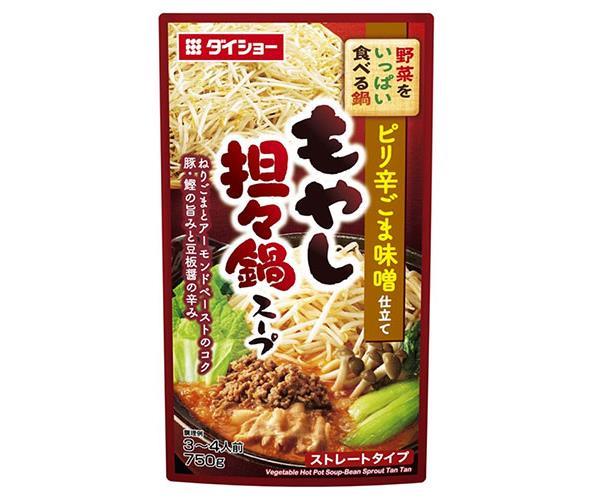 ダイショー 野菜をいっぱい食べる鍋 もやし担々鍋スープ 750g×10袋入｜ 送料無料 一般食品 調味料 鍋スープ