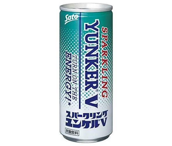 佐藤製薬 スパークリングユンケルV 250ml缶×30(6×5)本入｜ 送料無料 炭酸 エナジードリンク 栄養 ガラナ風味