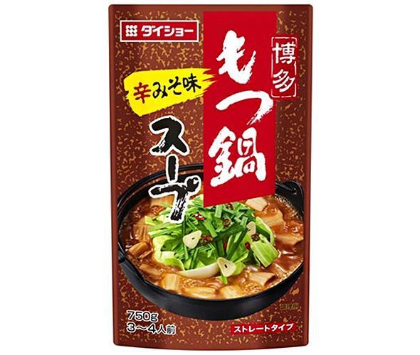 ダイショー 博多もつ鍋スープ 辛みそ味 750g×10袋入×(2ケース)｜ 送料無料 もつ もつ鍋 鍋 スープ みそ 味噌 辛味噌 ストレート