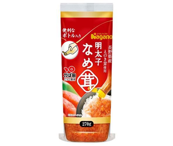 ナガノトマト 明太子なめ茸 ボトル入り 270g×10本入×(2ケース)｜ 送料無料 調味料 めんたいこ えのきたけ