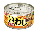 楽天のぞみマーケット楽天市場店いなば食品 ひと口いわし みそ煮 115g缶×24個入｜ 送料無料 一般食品 缶詰 水産物加工品 イワシ 鰯