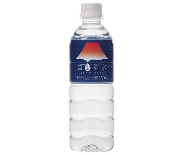 ミツウロコ 富士清水 JAPAN WATER 500mlペットボトル×24本入×(2ケース)｜ 送料無料 ジャパンウォーター バナジウム ミネラルウォーター 鉱水 軟水