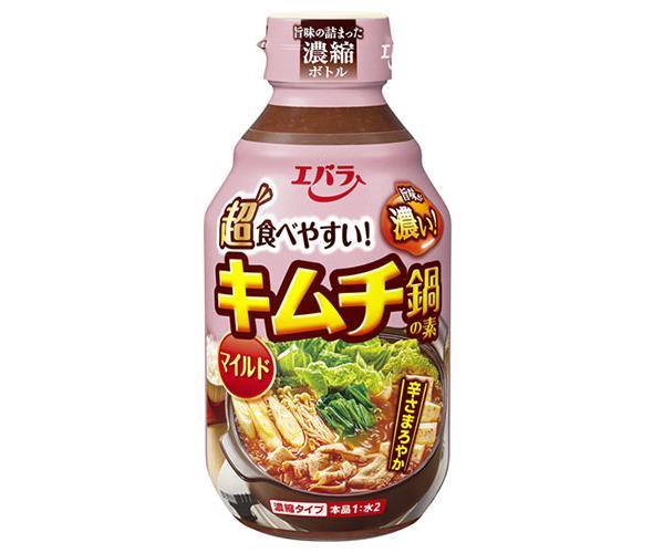 エバラ食品 キムチ鍋の素 マイルド 300ml×12本入｜ 送料無料 だし 鍋スープ 濃縮 キムチ 素 鍋