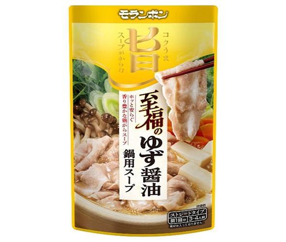 モランボン コク旨スープがからむ 至福のゆず醤油鍋用スープ 750g×10袋入×(2ケース)| 送料無料 調味料 ストレート 鍋スープ ゆず醤油 柚子醤油