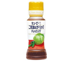 キューピー ごま油＆ガーリックドレッシング 180mlペットボトル×12本入｜ 送料無料 調味料 ドレッシング