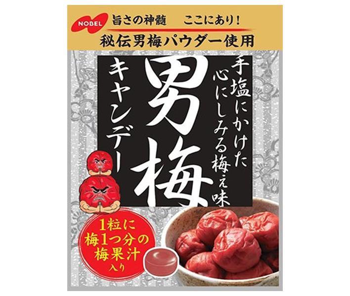 キャンディ ノーベル製菓 男梅 80g×6袋入×(2ケース)｜ 送料無料 お菓子 飴 キャンディー 袋 うめ