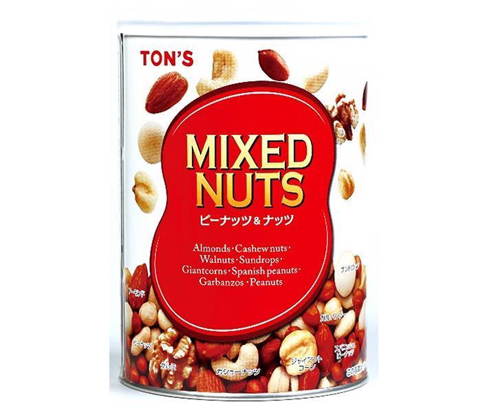 東洋ナッツ トン ミックスナッツ缶 355g缶×12個入| 送料無料 ナッツ お菓子 おつまみ アーモンド 落花生