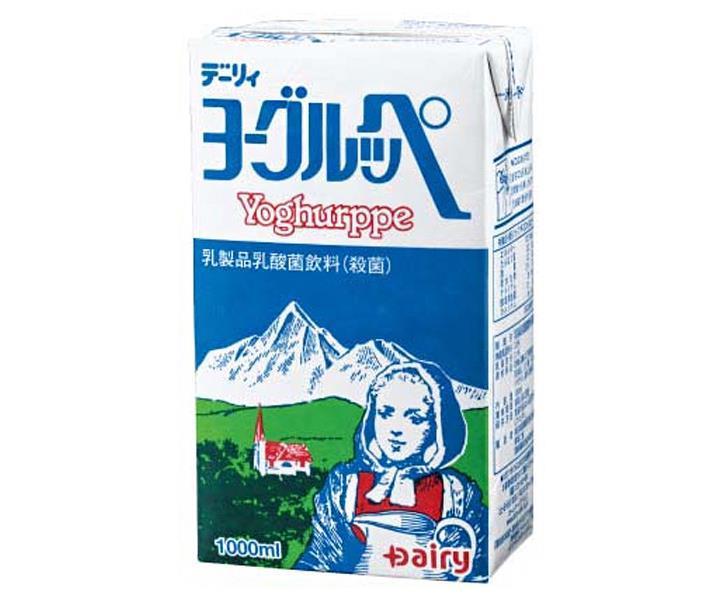 南日本酪農協同 デーリィ ヨーグルッペ 1L紙パック×6本入×(2ケース)｜ 送料無料 乳酸菌 乳酸飲料 1000m..