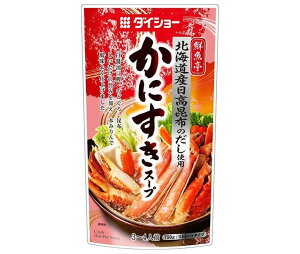 ダイショー 鮮魚亭 かにすきスープ 750g×10袋入｜ 送料無料 一般食品 調味料 鍋スープ