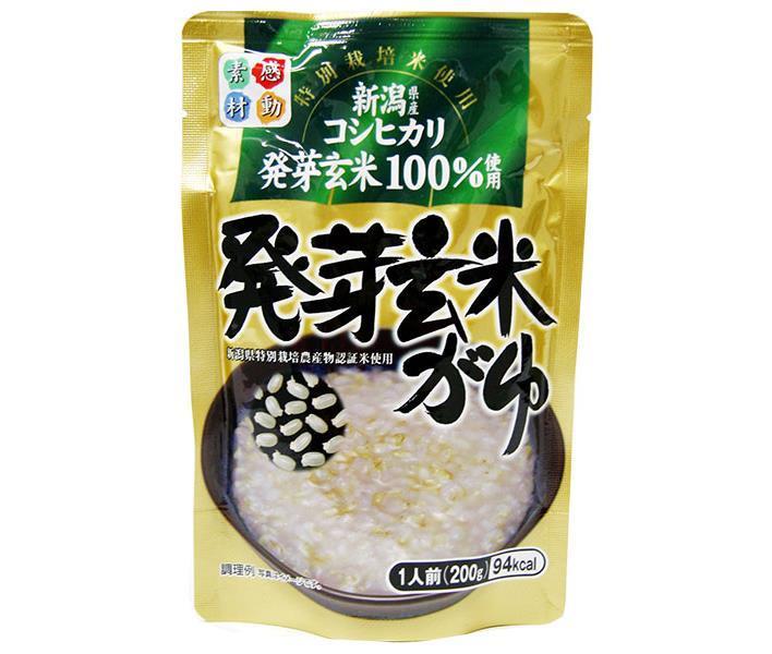 送料無料 ヒカリ食品 こしひかり 発芽玄米がゆ 200gパウチ×24個入 ※北海道・沖縄は配送不可。