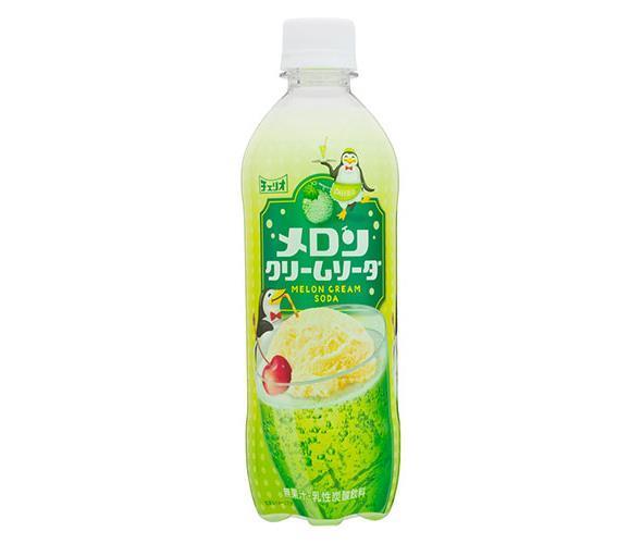 チェリオ メロンクリームソーダ 500mlペットボトル×24本入×(2ケース)｜ 送料無料 炭酸 メロン メロンク..