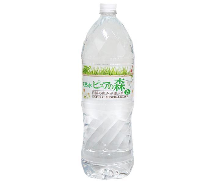 天然水 ピュアの森 2Lペットボトル×6本入｜ 送料無料 天然水 ミネラルウォーター 水 PET 鉱水