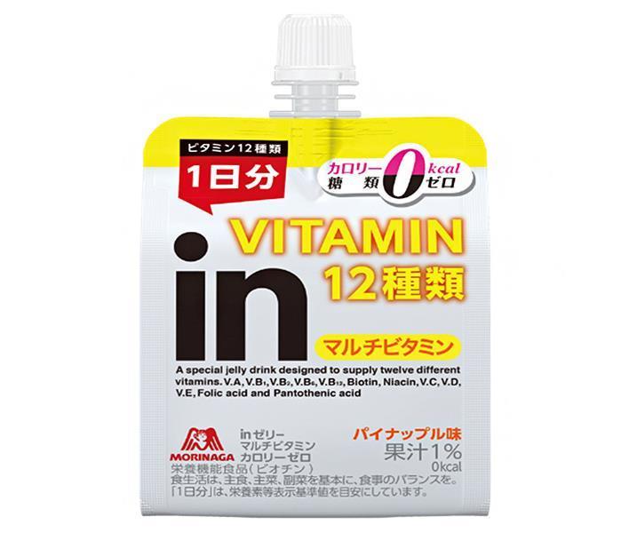 森永製菓 inゼリー マルチビタミン カロリーゼロ 180gパウチ×36本入×(2ケース)｜ 送料無料 ゼリー ゼリー飲料 ビタミン ゼロカロリー