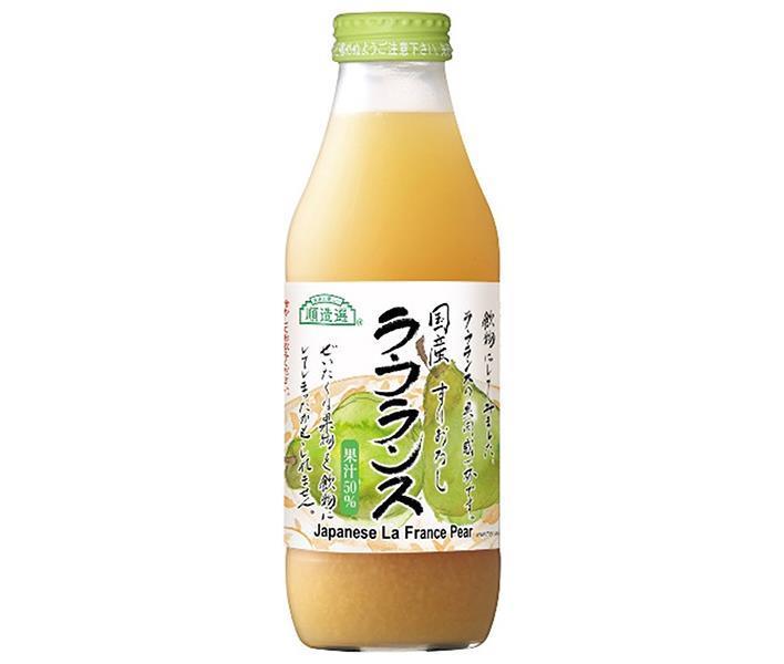 マルカイ 順造選 国産ラ・フランス 500ml瓶×12本入｜ 送料無料 果実飲料 ジュース 西洋なし 梨 果汁