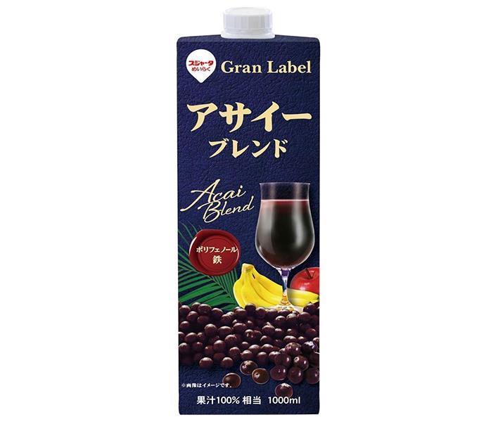 送料無料 【2ケースセット】スジャータ アサイーブレンド 1000ml紙パック×6本入×(2ケース) ※北海道・沖縄は配送不可。