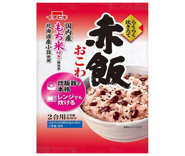 イチビキ らくらく炊きたて 赤飯おこわ 383g×6個入｜ 送料無料 無洗米 赤飯 せきはん おこわ もち米 簡単