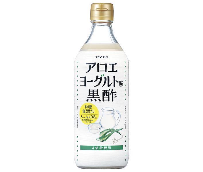 ヤマモリ 砂糖無添加 アロエヨーグルト黒酢 500ml瓶×6本入×(2ケース)｜ 送料無料 黒酢ドリンク 健康酢 酢飲料 お酢 希釈用