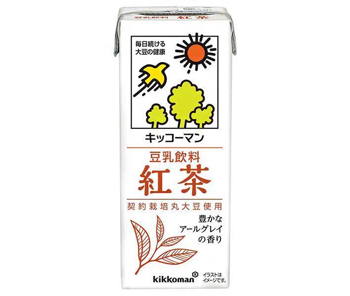 キッコーマン 豆乳飲料 紅茶 200ml紙パック×18本入×(2ケース)｜ 送料無料 豆乳 キッコーマン 紅茶 200ml 紙パック