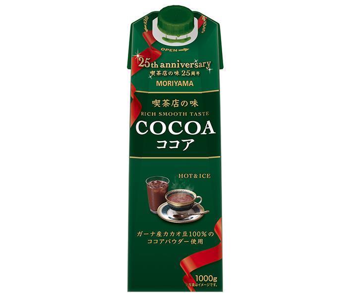 守山乳業 喫茶店の味 ココア 1000g紙パック×6本入×(2ケース)｜ 送料無料 アイスココア 1l 1L 紙パック