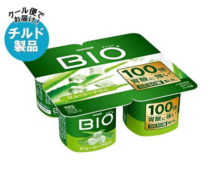 【チルド(冷蔵)商品】ダノンジャパン ダノンビオ BIO ジューシーアロエ (75g×4)×6個入｜ 送料無料 ダノン ヨーグルト アロエ ダノンヨーグルト