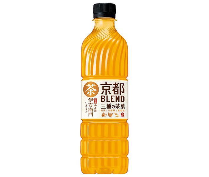 サントリー 伊右衛門 いえもん 京都ブレンド【手売り用】 600mlペットボトル 24本入｜ 送料無料 お茶飲料 緑茶 PET ブレンド茶