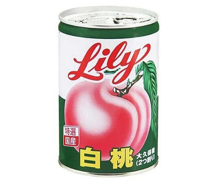 リリーコーポレーション Lily リリーの白桃4号缶 425g×12個入｜ 送料無料 缶詰 白桃 もも ピーチ Lily ..