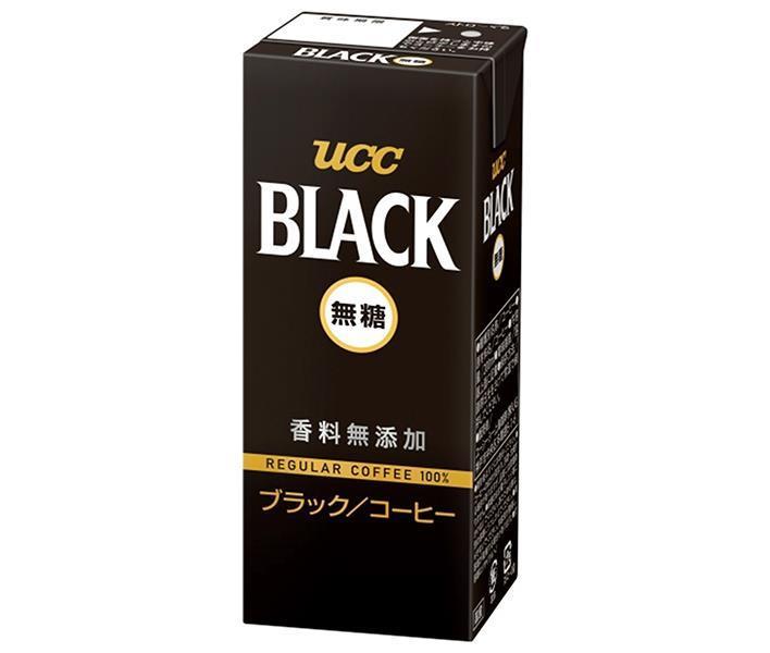 UCC BLACK(ブラック)無糖 200ml紙パック×24本入｜ 送料無料 ブラック無糖 コーヒー 珈琲