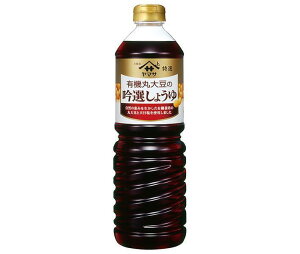 ヤマサ醤油 特選 有機丸大豆の吟選しょうゆ 1Lペットボトル×6本入| 送料無料 調味料 しょうゆ 濃口