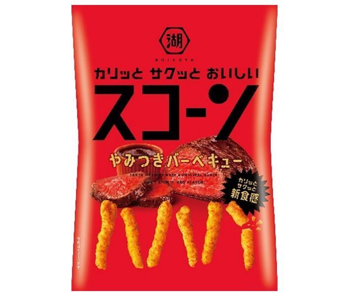 【送料無料・メーカー/問屋直送品・代引不可】コイケヤ スコーン やみつきバーベキュー 78g×12袋入｜ お菓子 スナック菓子 バーベキュー