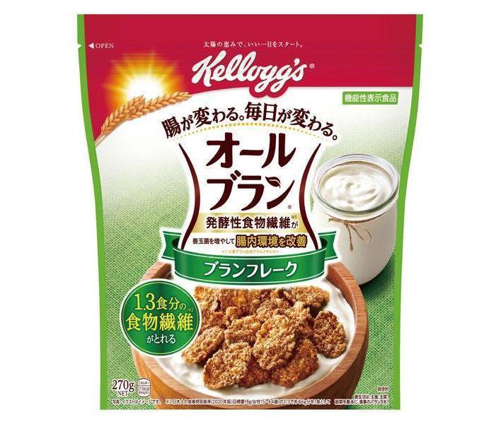 ケロッグ オールブラン ブランフレーク 270g×6入｜ 送料無料 健康 朝食 フレーク