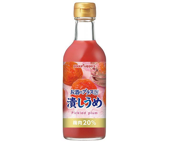 ポッカサッポロ お酒にプラス 潰しうめ 300ml瓶 12本入｜ 送料無料 割り材 潰し梅 お酒 焼酎 カクテル 梅肉