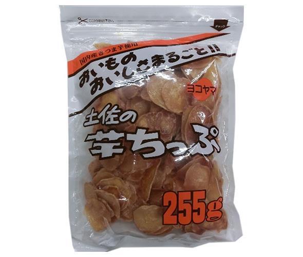 【送料無料・メーカー/問屋直送品・代引不可】横山食品 土佐の芋チップ 255g×15袋入｜ お菓子 芋 いもちっぷ