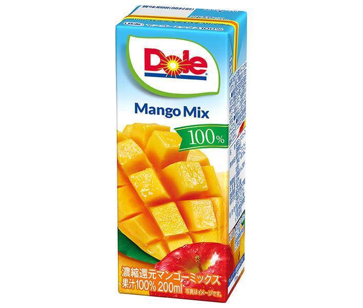 送料無料 【2ケースセット】Dole(ドール) マンゴーミックス100% 200ml紙パック×18本入×(2ケース) ※北海道・沖縄は配送不可。