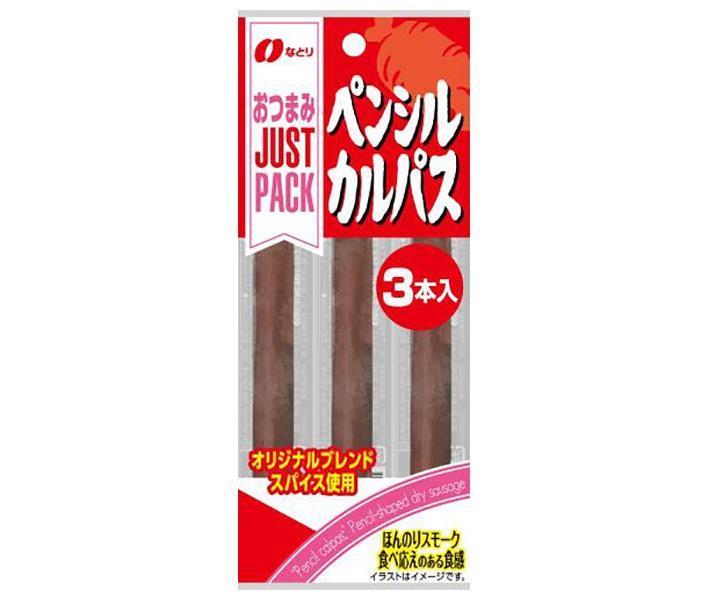 JANコード:4902181100905 原材料 鶏肉(国産)、豚脂肪、畜肉(豚肉、牛肉)、粉末水あめ、食塩、香辛料、植物性たん白、(大豆を含む)、ビーフエキス、香味油、砂糖、たん白加水分解物、(ゼラチンを含む)、/トレハロース、加工でん粉、(小麦由来)、ガゼインNa(乳由来)、調味料(アミノ酸等)、pH調整剤、リン酸塩(Na)、ソルビトール、酸化防止剤(ビタミンC)、着色料(紅麹、カラメル)、発色剤(亜硝酸Na) 栄養成分 (1本(7g)当たり)エネルギー32kcal、たんぱく質1.3g、脂質2.3g、炭水化物1.4g、食塩相当量0.3g 内容 カテゴリ：お菓子、珍味・おつまみ、袋サイズ：165以下(g,ml) 賞味期間 (メーカー製造日より)5ヶ月 名称 ドライソーセージ 保存方法 直射日光、高温多湿を避け、常温で保存してください。 備考 販売者:株式会社なとり東京都北区王子5-5-1 ※当店で取り扱いの商品は様々な用途でご利用いただけます。 御歳暮 御中元 お正月 御年賀 母の日 父の日 残暑御見舞 暑中御見舞 寒中御見舞 陣中御見舞 敬老の日 快気祝い 志 進物 内祝 %D御祝 結婚式 引き出物 出産御祝 新築御祝 開店御祝 贈答品 贈物 粗品 新年会 忘年会 二次会 展示会 文化祭 夏祭り 祭り 婦人会 %Dこども会 イベント 記念品 景品 御礼 御見舞 御供え クリスマス バレンタインデー ホワイトデー お花見 ひな祭り こどもの日 %Dギフト プレゼント 新生活 運動会 スポーツ マラソン 受験 パーティー バースデー