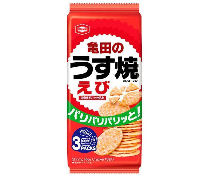 JANコード:4901313938218 原材料 うるち米(米国産、国産)、植物油脂、うるち米粉(国産)、食塩、魚介エキス調味料、えび、砂糖、たん白加水分解物、粉末しょうゆ、香辛料/調味料(アミノ酸等)、着色料(紅麹、ウコン)、植物レシチン、加工でん粉、香料、(一部にえび・小麦・大豆・豚肉を含む) 栄養成分 (100g当たり)エネルギー425kcal、たんぱく質8.0g、脂質7.8g、炭水化物80.6g、食塩相当量1.57g、ナトリウム619mg 内容 カテゴリ：お菓子、おつまみ・せんべい、袋サイズ：165以下(g,ml) 賞味期間 (メーカー製造日より)6ヶ月 名称 米菓 保存方法 直射日光、高温多湿はお避けください。 備考 製造者:亀田製菓株式会社新潟県新潟市江南区亀田工業団地3-1-1 ※当店で取り扱いの商品は様々な用途でご利用いただけます。 御歳暮 御中元 お正月 御年賀 母の日 父の日 残暑御見舞 暑中御見舞 寒中御見舞 陣中御見舞 敬老の日 快気祝い 志 進物 内祝 %D御祝 結婚式 引き出物 出産御祝 新築御祝 開店御祝 贈答品 贈物 粗品 新年会 忘年会 二次会 展示会 文化祭 夏祭り 祭り 婦人会 %Dこども会 イベント 記念品 景品 御礼 御見舞 御供え クリスマス バレンタインデー ホワイトデー お花見 ひな祭り こどもの日 %Dギフト プレゼント 新生活 運動会 スポーツ マラソン 受験 パーティー バースデー