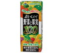 らくのうマザーズ おいしい野菜と果実 200ml紙パック×24本入×(2ケース)｜ 送料無料 野菜ジュース 100% 野菜 フルーツ ミックス